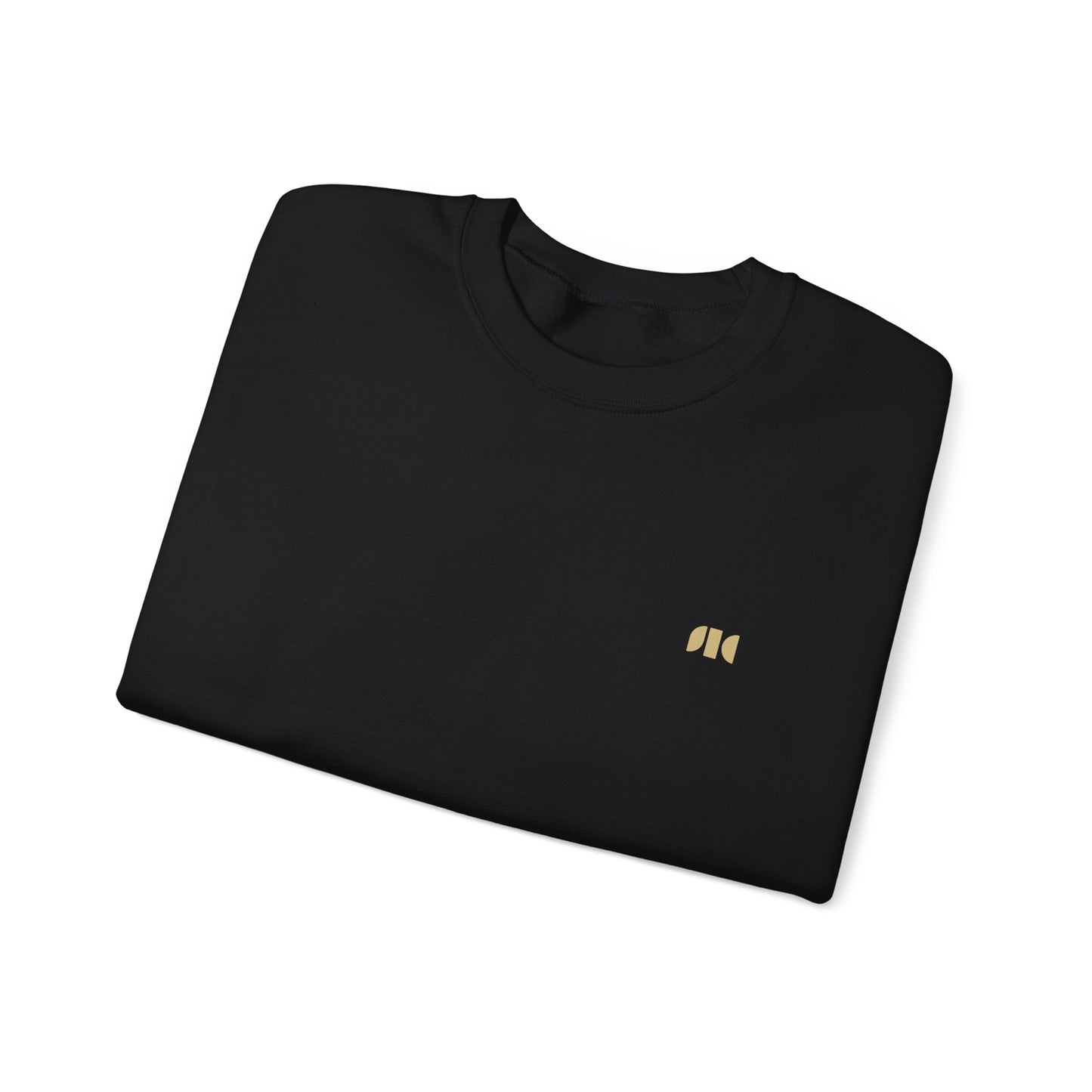 FREQUENCY Crewneck - Black (Gold Pulse)
