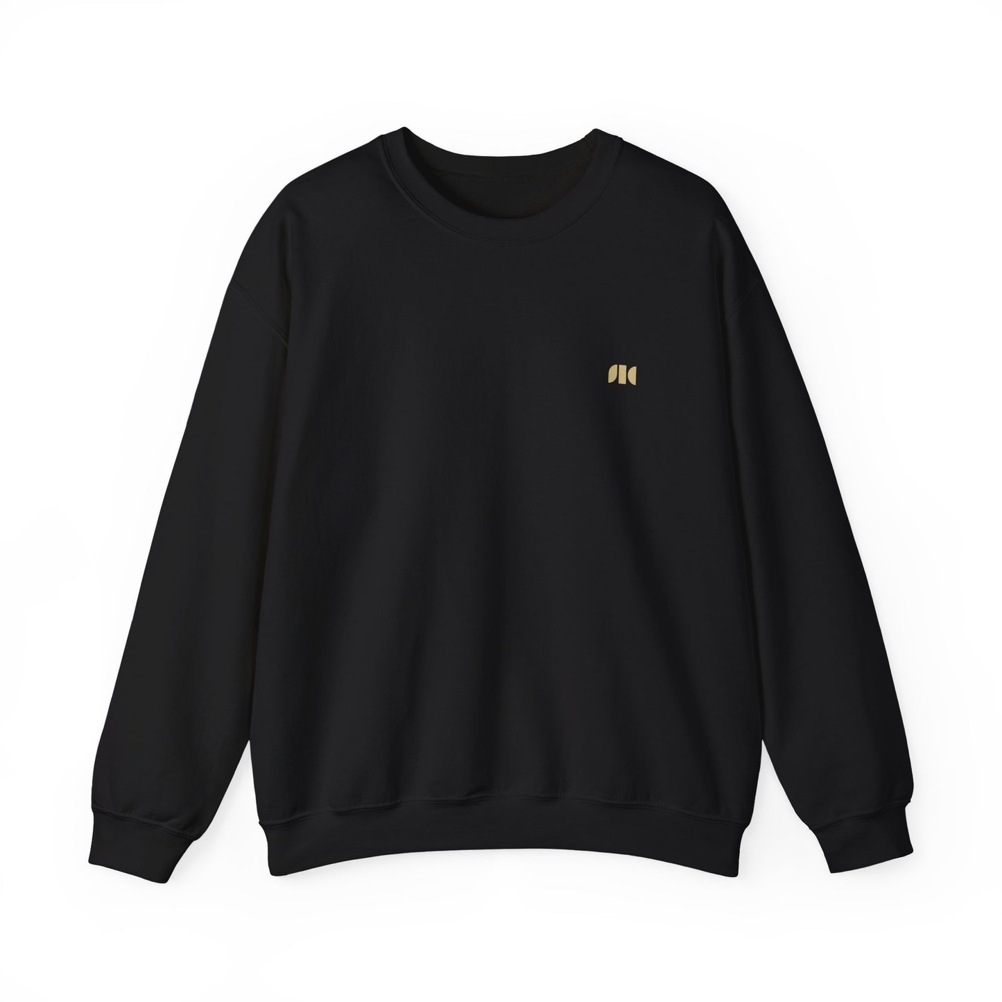 FREQUENCY Crewneck - Black (Gold Pulse)